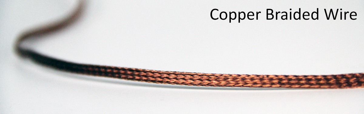 Tubular Braided Shield Tinned Copper Wire 1/4" Wide Ground Strap USA 25' FT 